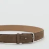 Ceinture en cuir suédé