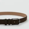Ceinture en cuir suédé