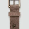 Ceinture en cuir à étoiles