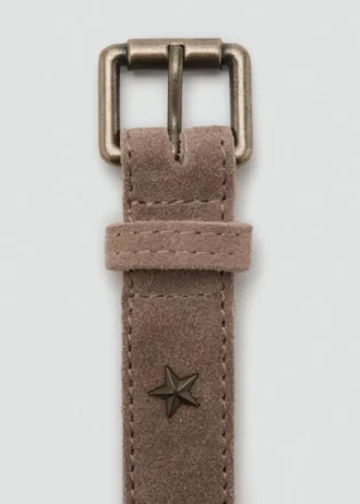 Ceinture en cuir à étoiles