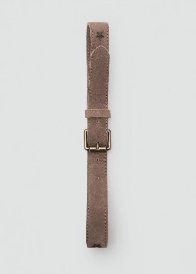 Ceinture en cuir à étoiles