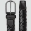 Ceinture en cuir tressé