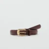 Ceinture fine avec boucle métallique