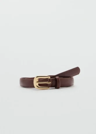 Ceinture fine avec boucle métallique