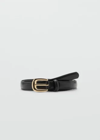 Ceinture fine avec boucle métallique