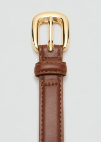 Ceinture fine avec boucle métallique