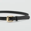Ceinture fine avec boucle métallique
