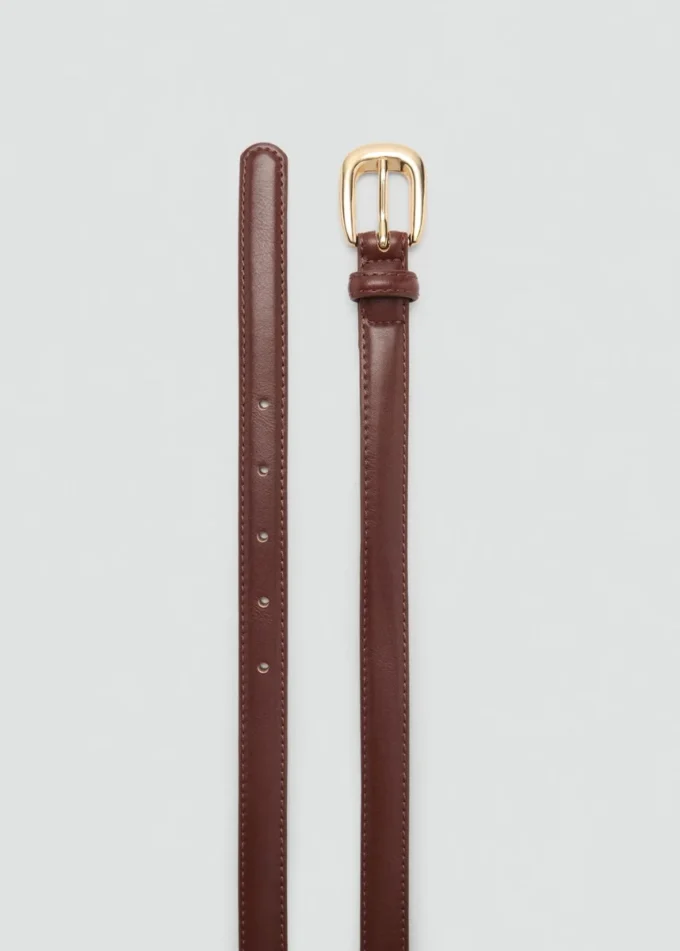 Ceinture fine avec boucle métallique