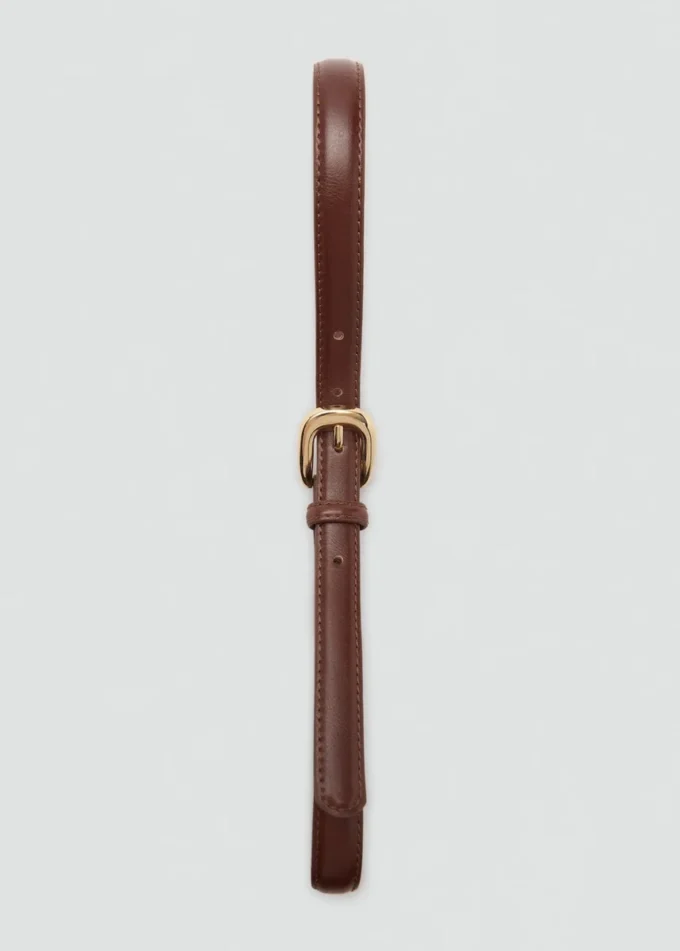 Ceinture fine avec boucle métallique