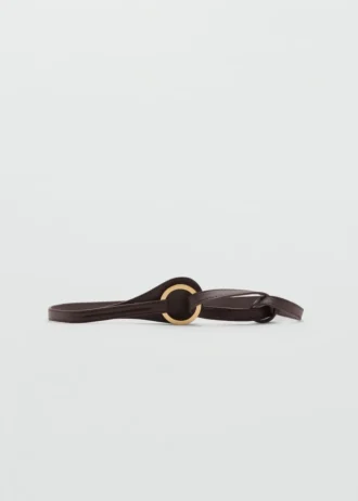 Ceinture fine avec maxi-boucle
