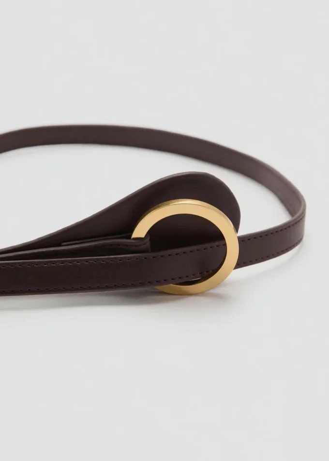 Ceinture fine avec maxi-boucle