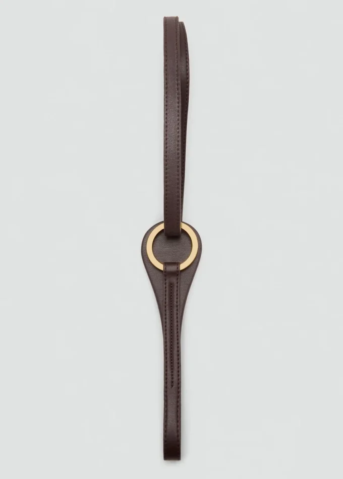 Ceinture fine avec maxi-boucle