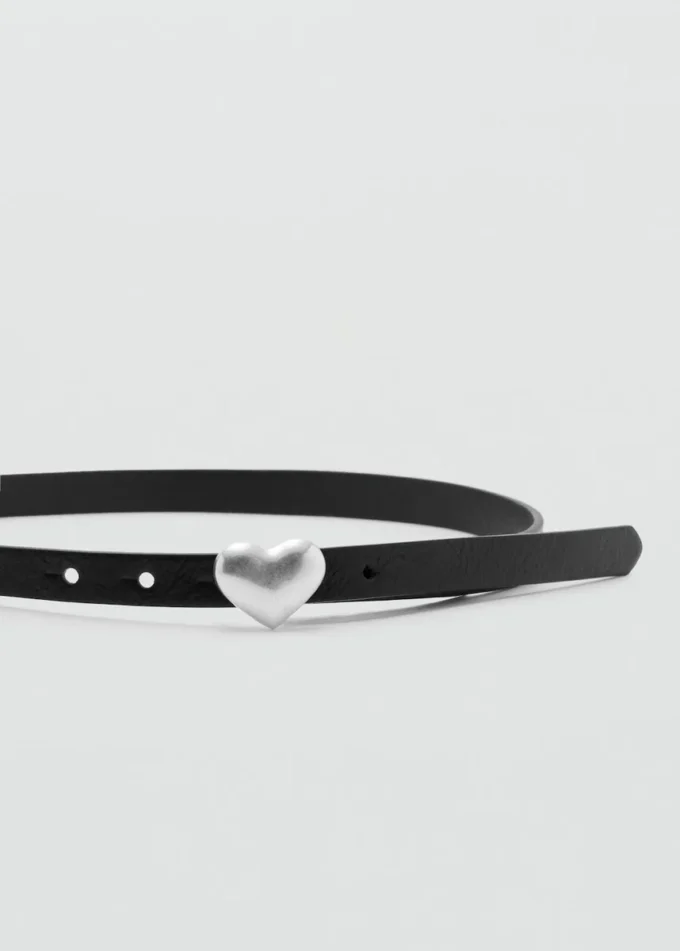 Ceinture fine à cœur MANGO USA