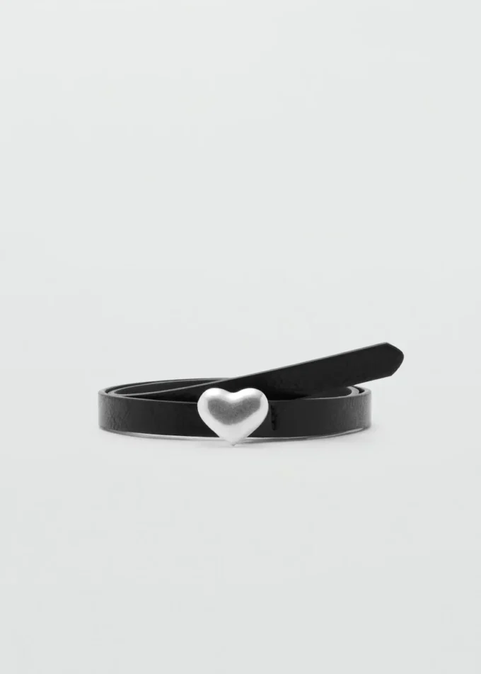 Ceinture fine à cœur MANGO USA