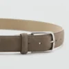 Ceinture fine en cuir suédé