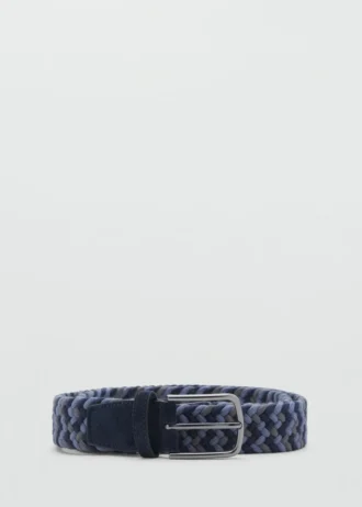 Ceinture élastique tressée colorée