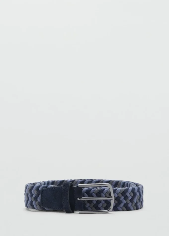 Ceinture élastique tressée colorée