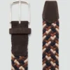 Ceinture élastique tressée colorée