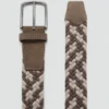 Ceinture élastique tressée colorée