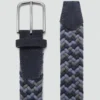 Ceinture élastique tressée colorée