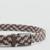 Ceinture élastique tressée colorée