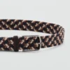 Ceinture élastique tressée colorée