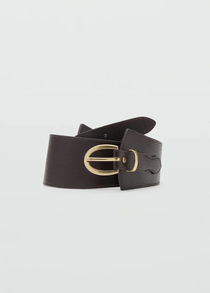 Ceinture obi en cuir