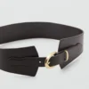 Ceinture obi en cuir