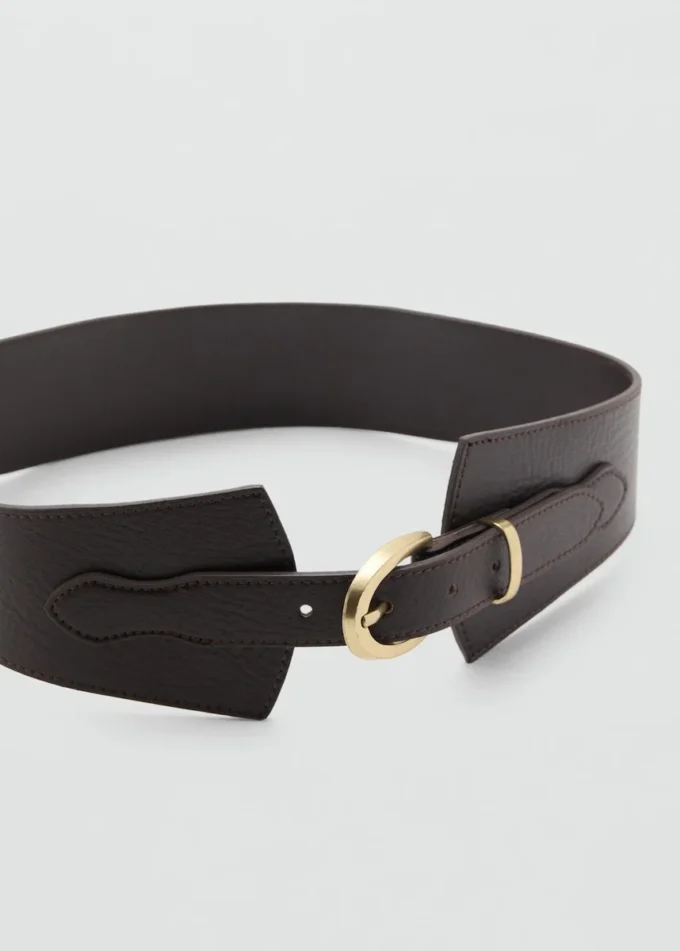 Ceinture obi en cuir