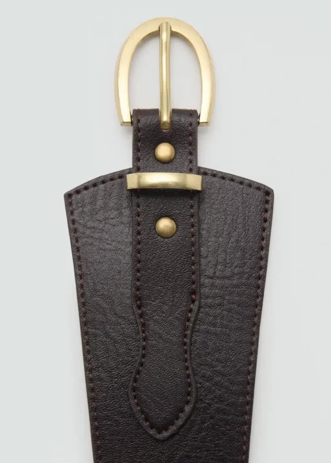 Ceinture obi en cuir