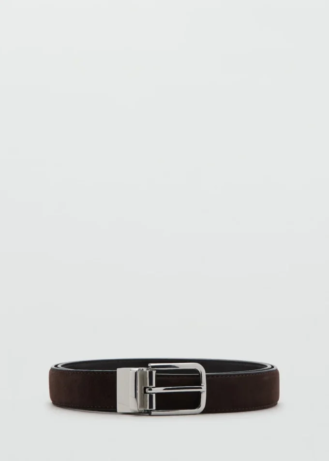 Ceinture réversible en cuir nappa