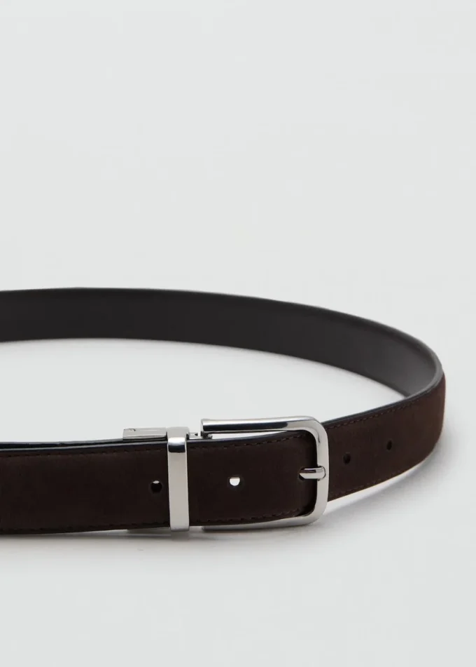 Ceinture réversible en cuir nappa