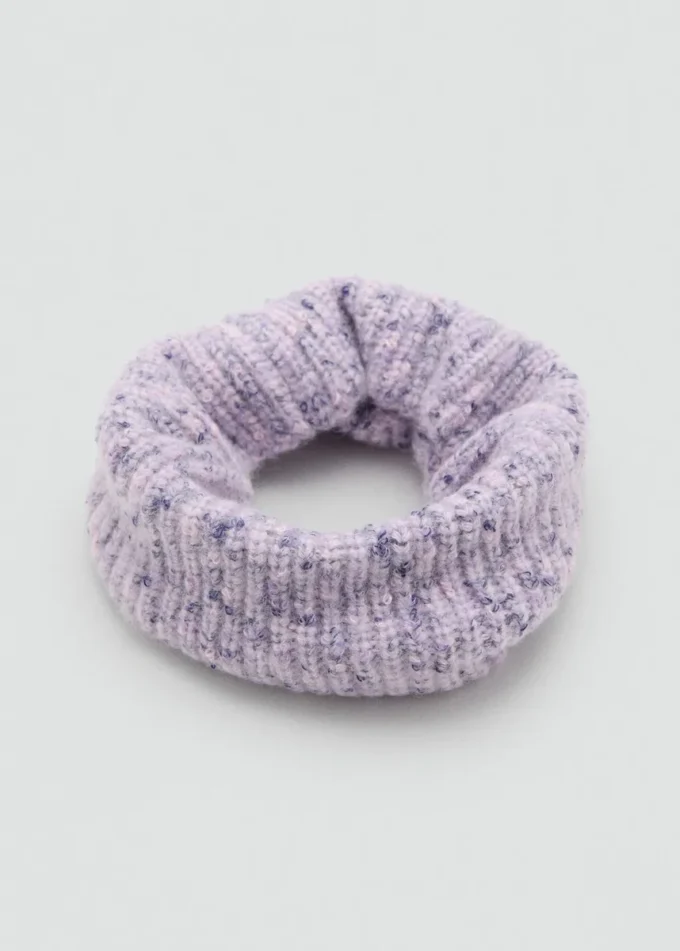 Écharpe en maille mouchetée