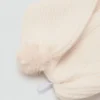 Écharpe en tricot à pompons