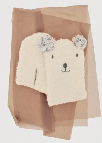 Écharpe tricotée ours