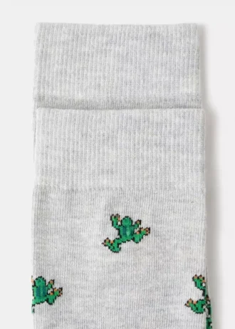 Chaussettes en coton avec motif grenouille