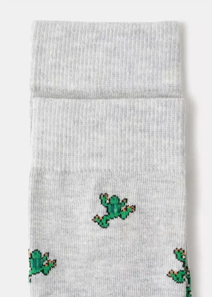 Chaussettes en coton avec motif grenouille Chaussettes en coton avec motif grenouille