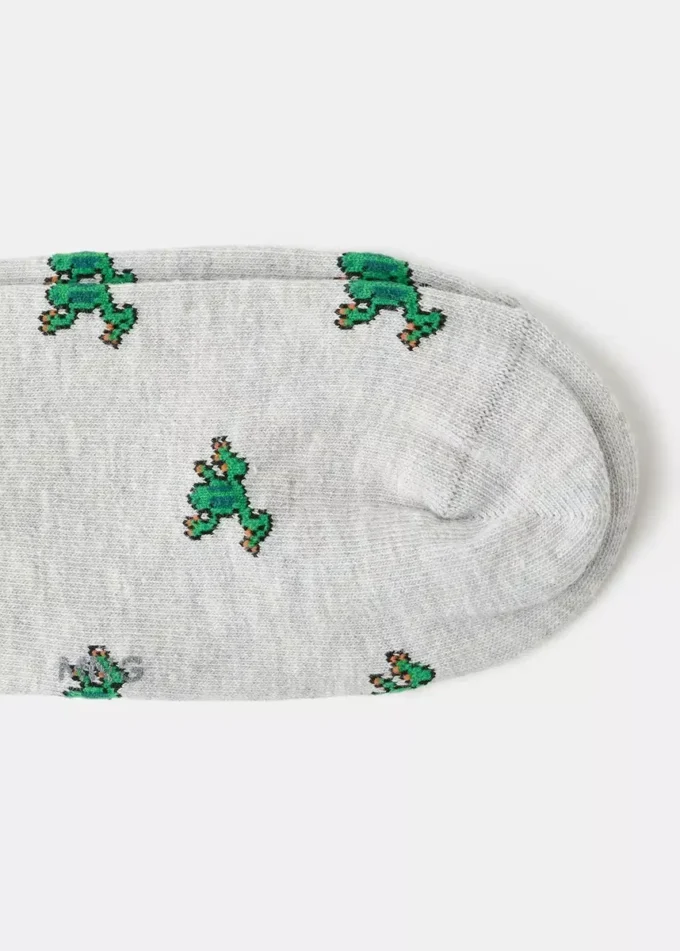 Chaussettes en coton avec motif grenouille Chaussettes en coton avec motif grenouille