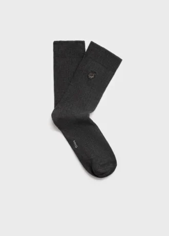 Chaussettes en coton brodées