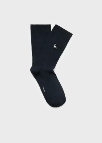 Chaussettes en coton brodées