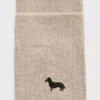 Chaussettes en coton brodées