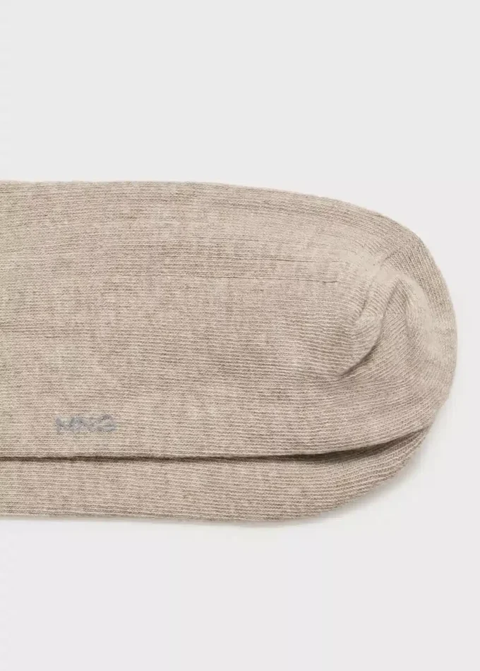 Chaussettes en coton brodées