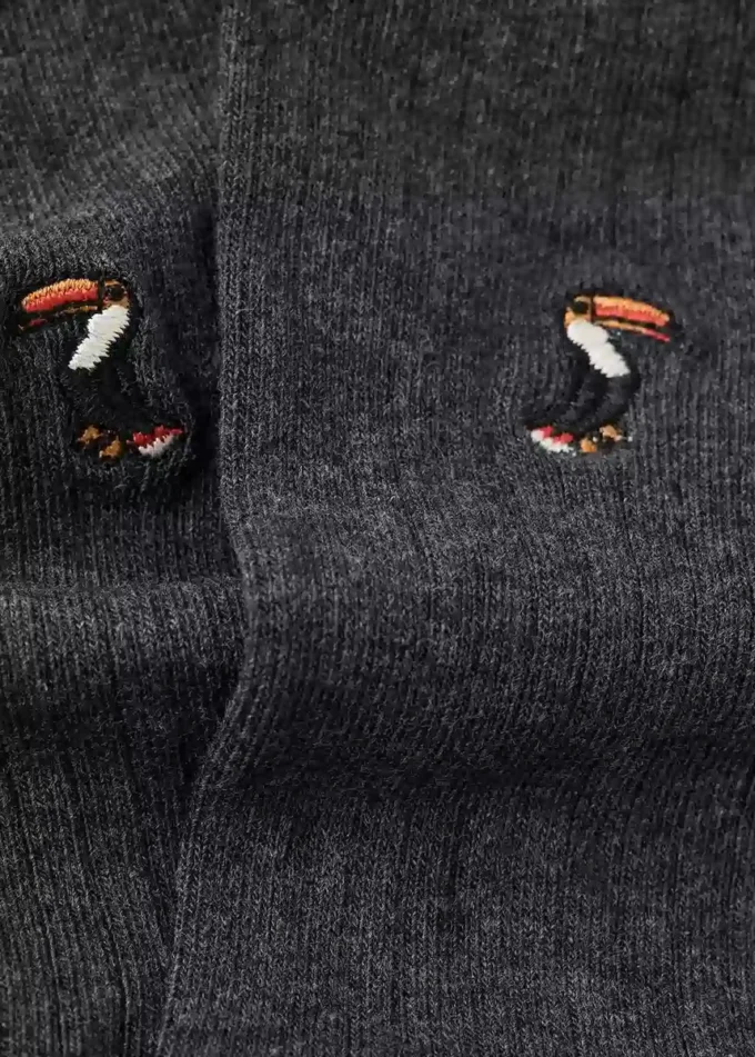 Chaussettes en coton brodées Chaussettes en coton brodées