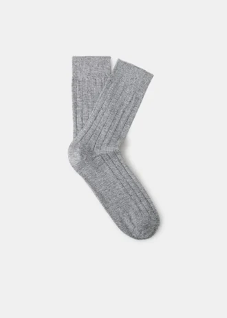 Chaussettes en coton côtelé