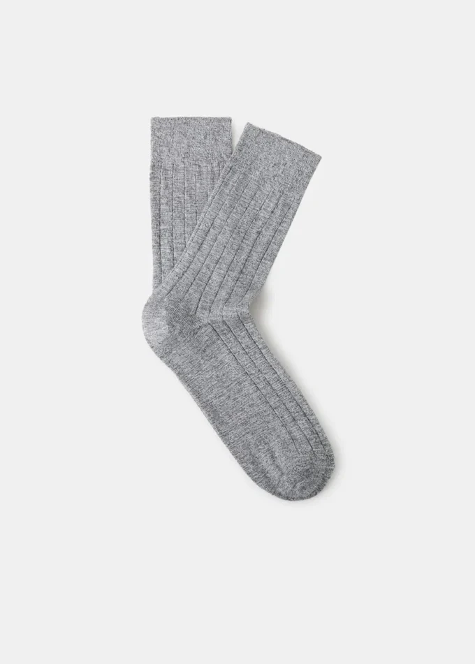 Chaussettes en coton côtelé Chaussettes en coton côtelé