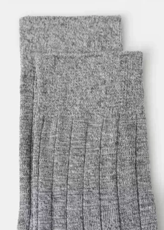 Chaussettes en coton côtelé