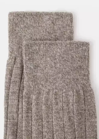 Chaussettes en coton côtelé