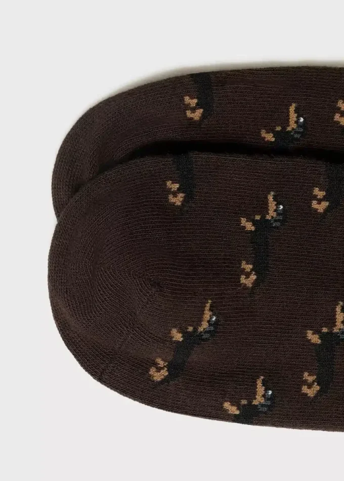 Chaussettes en coton imprimées chiens Chaussettes en coton imprimées chiens