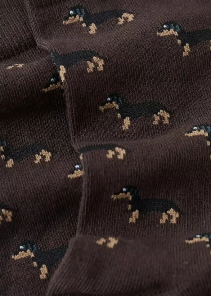 Chaussettes en coton imprimées chiens Chaussettes en coton imprimées chiens