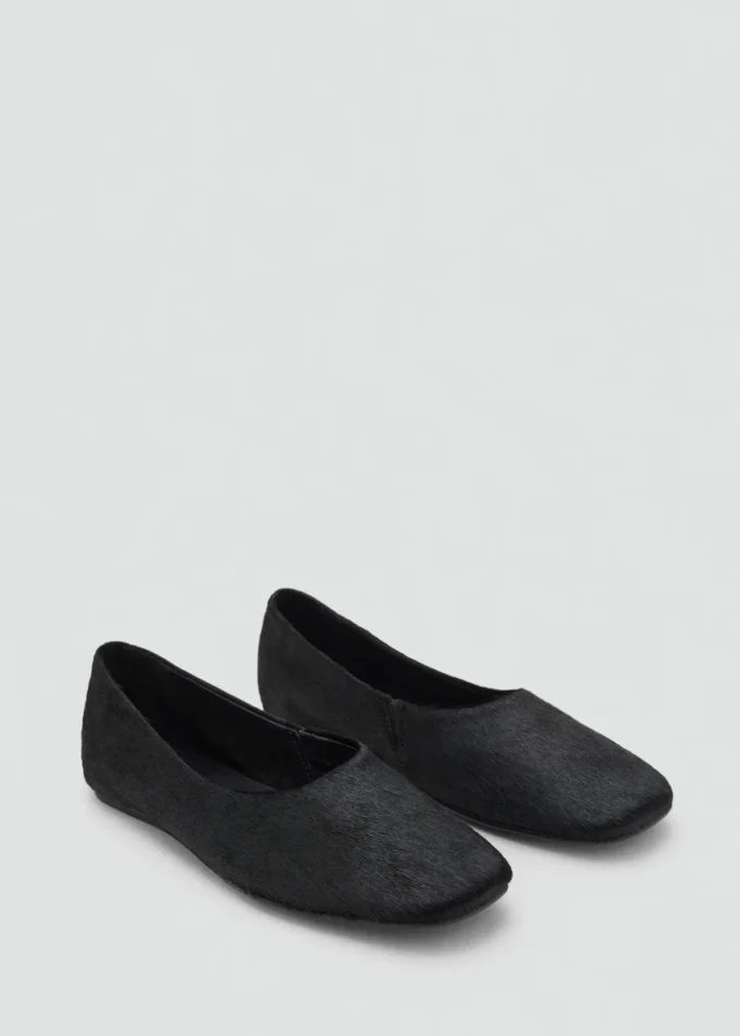 Chaussures en cuir avec fourrure